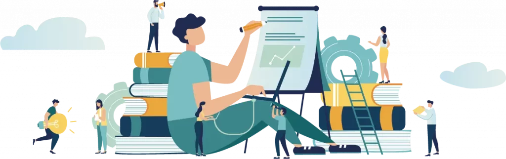 people working illustration