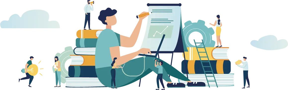people working illustration