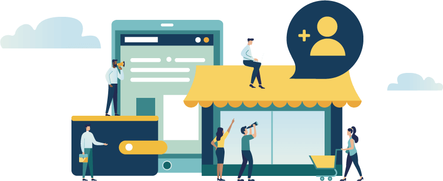 Retail worker illustrations