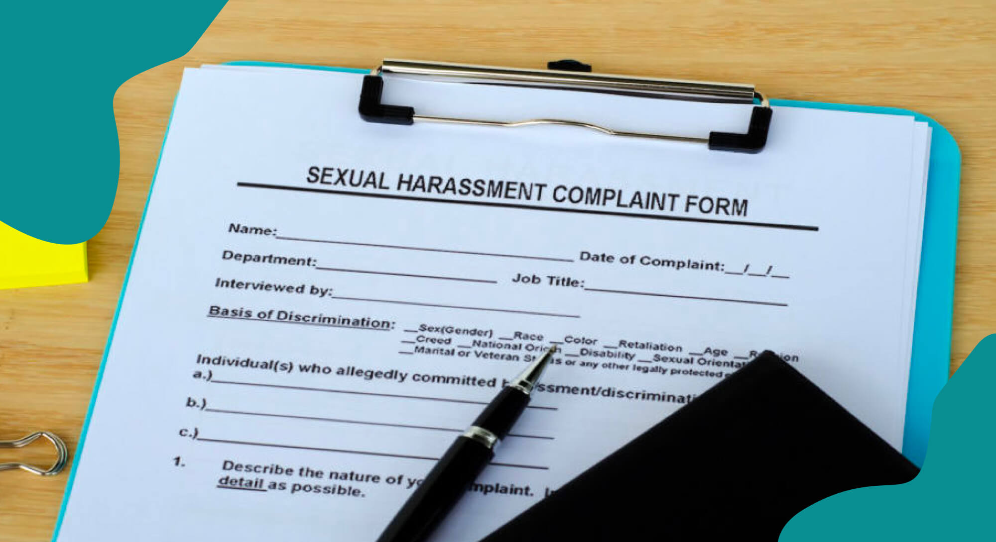 sexual harassment training form