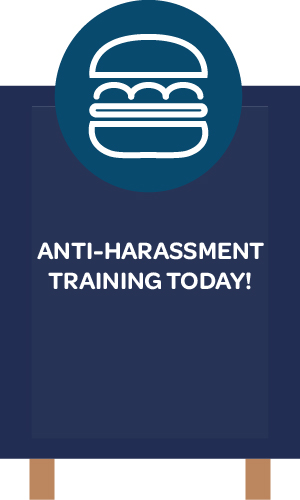 QSR Anti Harassment sign