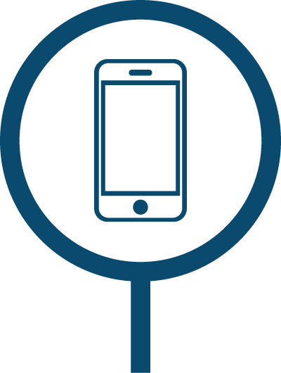 2020 Phone Icon Illustration of a cellphone