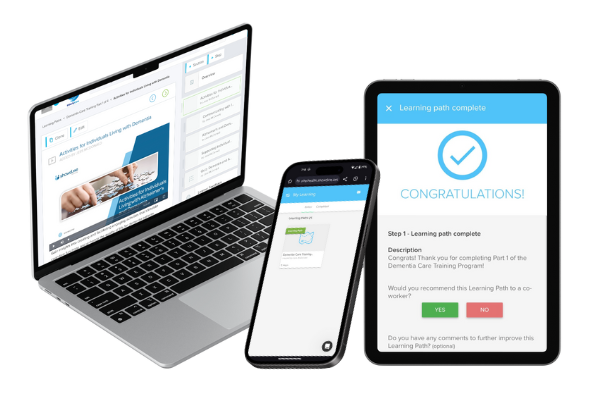 device-array-updated A view of the showdme compliance training experience across multiple devices